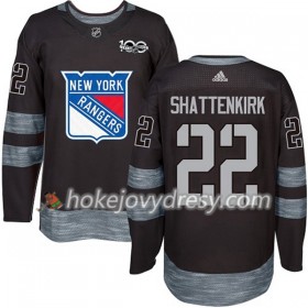 Pánské Hokejový Dres New York Rangers Kevin Shattenkirk 22 1917-2017 100th Anniversary Adidas Černá Authentic